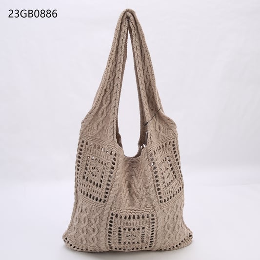 Autumn and winter leisure fashion bag women&#x27;s new korean edition fashion weaving feel handbill of ladle shoulder cross bag