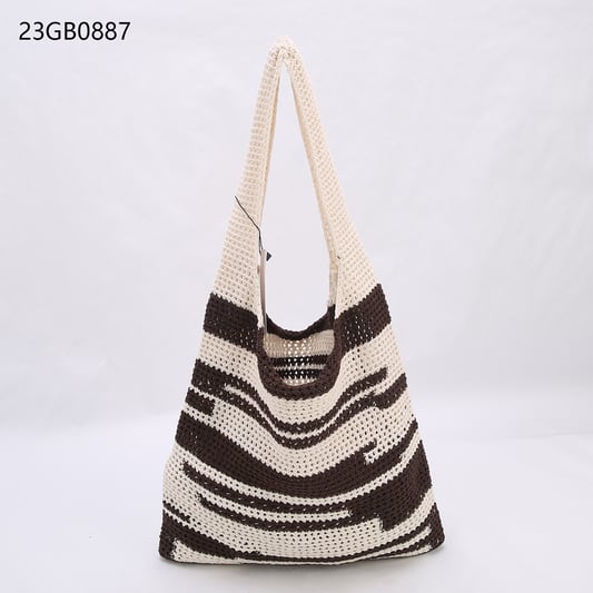 Customized spot goods new knitted bag woven tote simple woolwomen&#x27;s high-grade portable shoulder bag