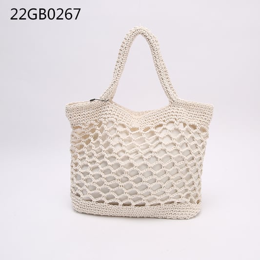 Women&#x27;s bag knit woven hollow mesh pocket fashion underarm bag comfortable shoulder girl beach seaside vacation hollow bag