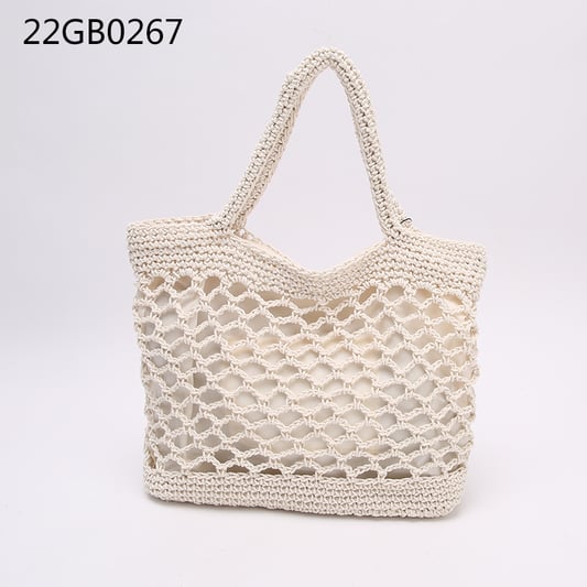 Women&#x27;s bag knit woven hollow mesh pocket fashion underarm bag comfortable shoulder girl beach seaside vacation hollow bag