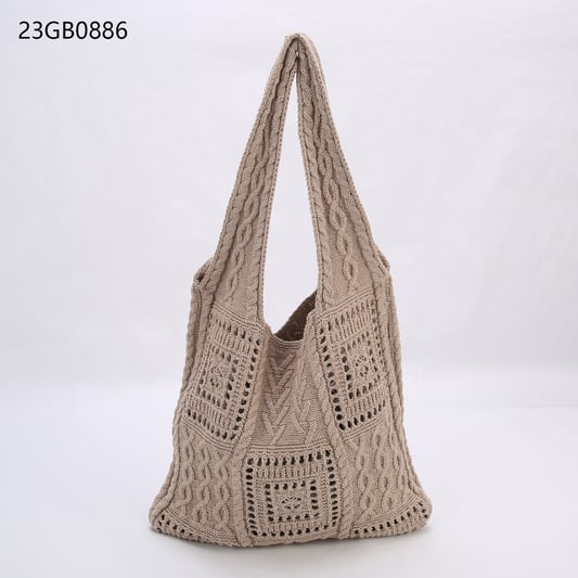 Autumn and winter leisure fashion bag women&#x27;s new korean edition fashion weaving feel handbill of ladle shoulder cross bag