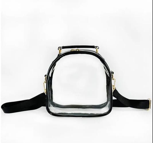 Hot selling fashion transparency solid color PVC women&#x27;s shoulder bags designer backpack for young lady