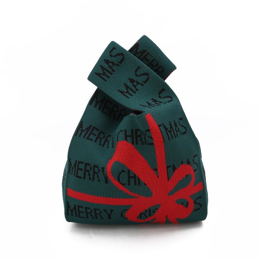 Portable women&#x27;s wool bucket flyknit handbag