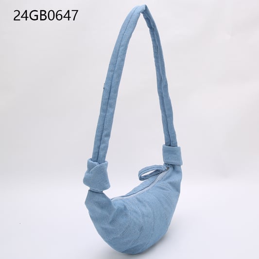 New simple denim bag women&#x27;s new fashion lazy style dumpling bag casual shoulder messenger bag