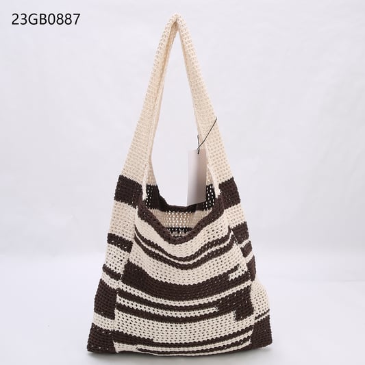 Customized spot goods new knitted bag woven tote simple woolwomen&#x27;s high-grade portable shoulder bag