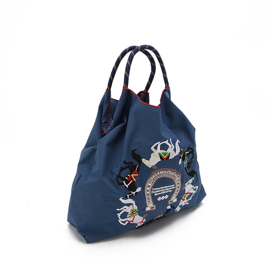Stylish embroidered nylon handbag for women