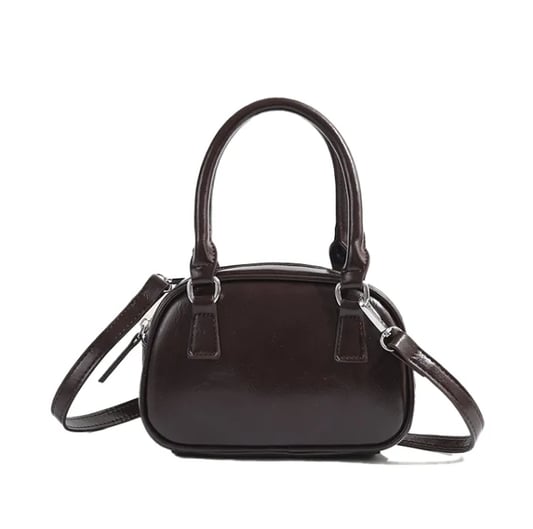 2024 retro bag women's new fashion handbag versatile small square messenger bag autumn and winter bowling bag